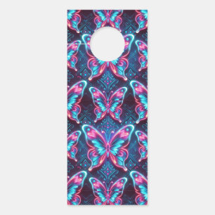 Colgador Para Puertas patrón de mariposa de neón