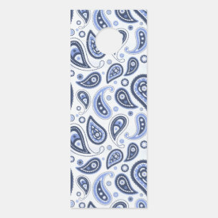 Colgador Para Puertas Patrón de Paisley Azul