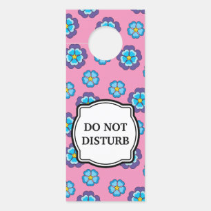 Colgador Para Puertas Patrón floral rosa violeta azul