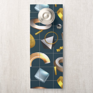 Colgador Para Puertas Patrón geométrico 3D