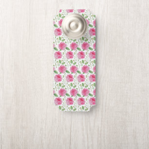 Colgador Para Puertas Patrón repetido corto, floral/rosa