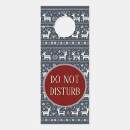 Colgador Para Puertas Patrón retro nórdico de renos