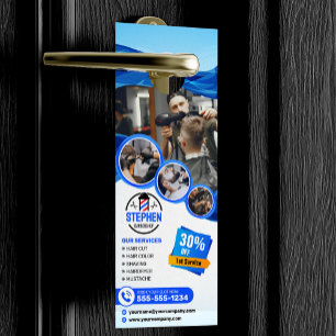 Colgador Para Puertas Peluquería de Barbería Atractiva Peluquero Estilis