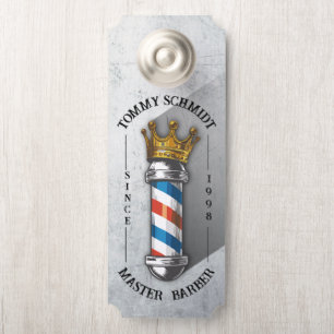 Colgador Para Puertas Peluquería de peluquería Salón de pelo del Rey Cor