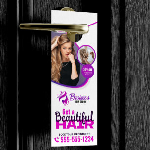 Colgador Para Puertas Peluquería Salón de Belleza Maquillaje Vibrante Ca