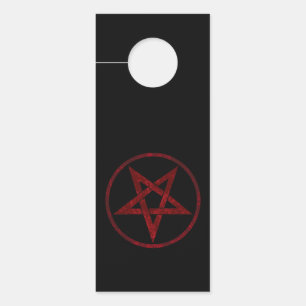 Colgador Para Puertas Pentagram del diablo Rojo