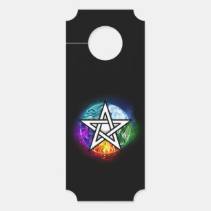 Colgador Para Puertas Pentagrama de Wiccan