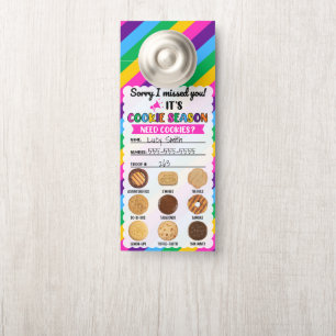 Colgador Para Puertas Percha de la puerta de las galletas a rayas de Sco