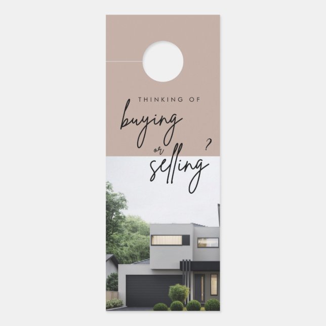 Colgador Para Puertas Percha de la puerta de marketing inmobiliario mode (Anverso)