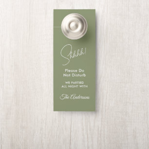 Colgador Para Puertas Percha de la puerta del Boda blanco verde sabio