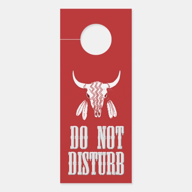 Colgador Para Puertas Percha de la puerta del Búfalo de Fantasma Rojo (Anverso)