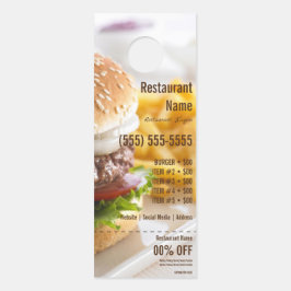 Colgador Para Puertas Percha de la puerta del burger