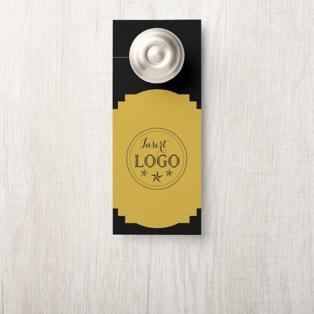 Colgador Para Puertas Percha de puerta de doble cara con código QR y log (En pomo)