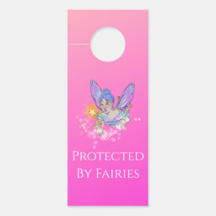 Colgador Para Puertas Percha de puerta de protección de hadas rosa