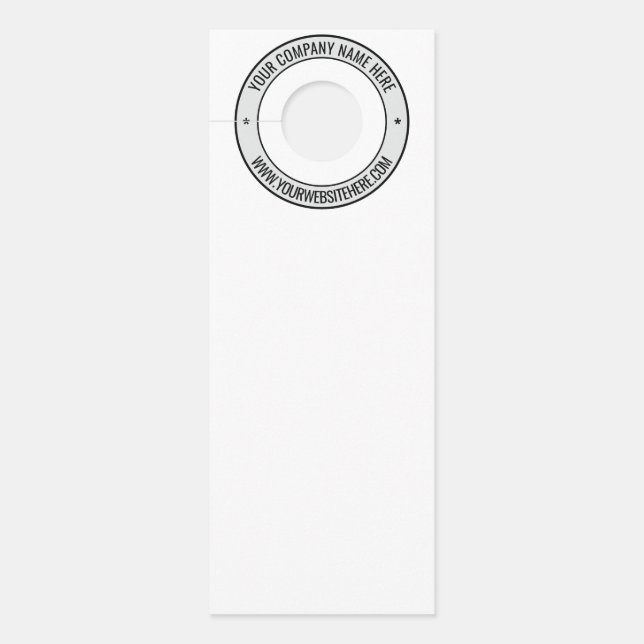 Colgador Para Puertas Percha de puerta de trabajo de texto Personalizado (Anverso)