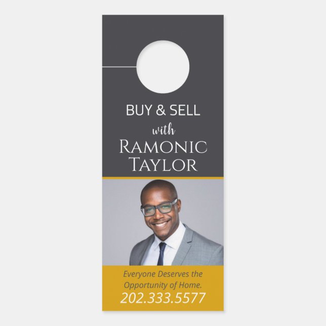 Colgador Para Puertas Percha de puerta inmobiliaria (Anverso)