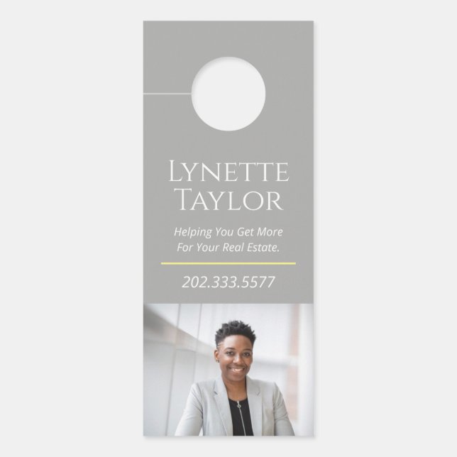 Colgador Para Puertas Percha de puerta inmobiliaria (Anverso)