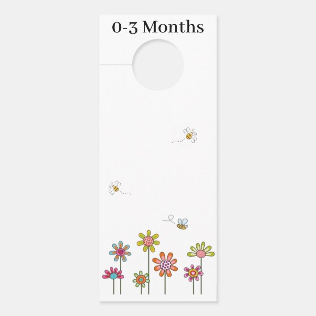 Colgador Para Puertas Percha del divisor ferroviario de ropa - 0-3 meses (Anverso)