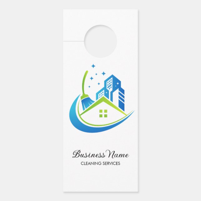 Colgador Para Puertas Perchero de puerta de servicio de limpieza (Anverso)
