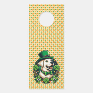 Colgador Para Puertas Perro lindo del Día de San Patricio
