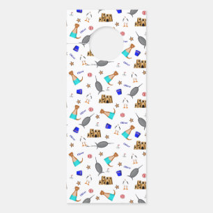 Colgador Para Puertas Personalice Oliver La Playa De Verano Otter