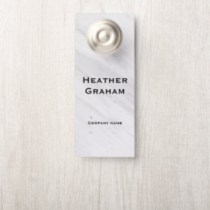 Colgador Para Puertas Personalizable Elegante Mármol