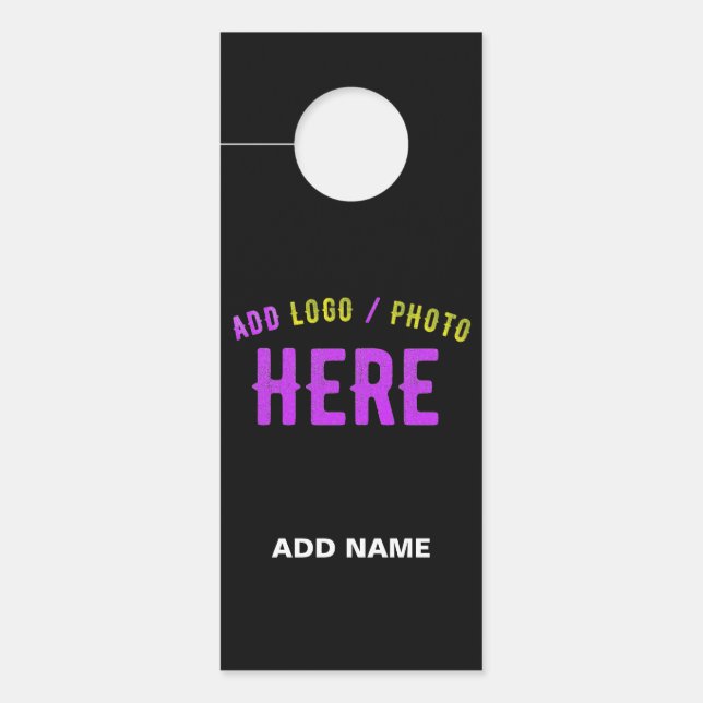 COLGADOR PARA PUERTAS PERSONALIZABLE MODERNO ESTILO NEGRO VERIFICADO MAR (Anverso)