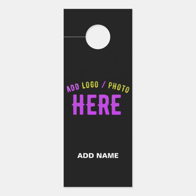 COLGADOR PARA PUERTAS PERSONALIZABLE MODERNO ESTILO NEGRO VERIFICADO MAR (Anverso)