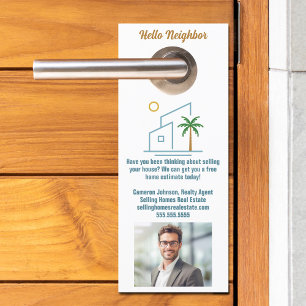 Colgador Para Puertas Personalizado Beach House Real Estate Company Mark