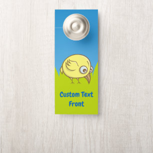 Colgador Para Puertas Personalizado de pájaro amarillo