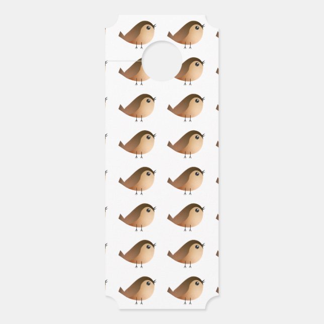 Colgador Para Puertas Personalizado de pájaro de Sparrow (Anverso)