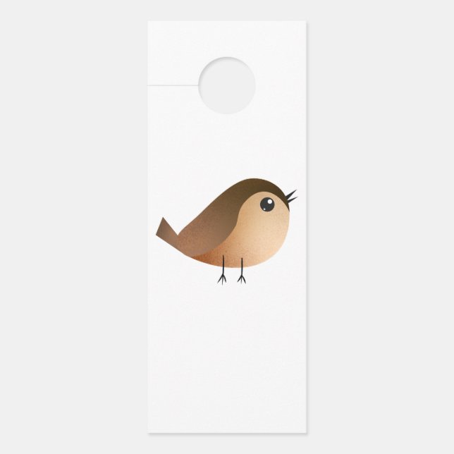 Colgador Para Puertas Personalizado de pájaro de Sparrow (Anverso)