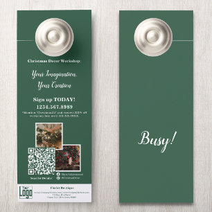 Colgador Para Puertas Personalizado de promoción de talleres de Navidade