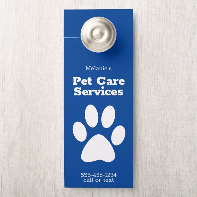 Colgador Para Puertas Personalizado Mascota Perro Caminar Sentado Servic (En pomo)
