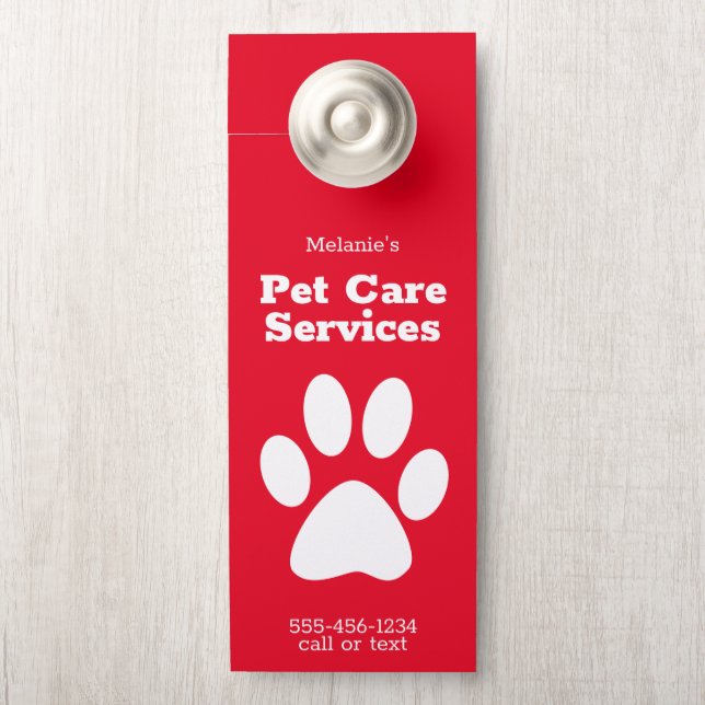 Colgador Para Puertas Personalizado Mascota Perro Caminar Sentado Servic (En pomo)