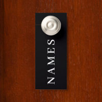 Personalizado negro simple Añadir su nombre elegan