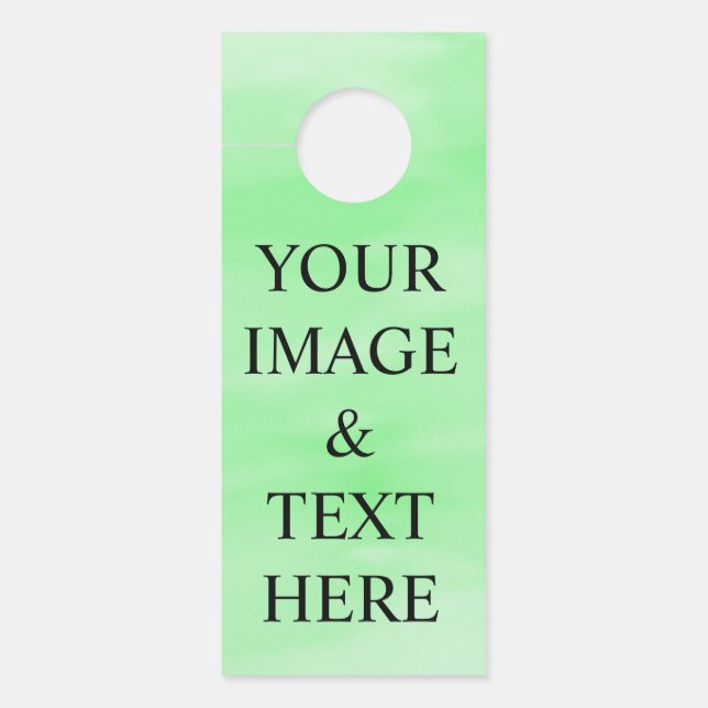 Colgador Para Puertas Personalizado personalizado Su propia foto y texto (Anverso)