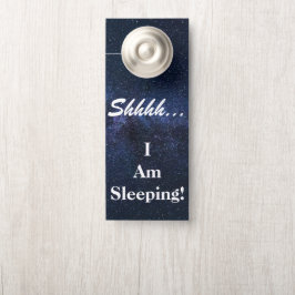Colgador Para Puertas personalizado, shhh... estoy durmiendo"