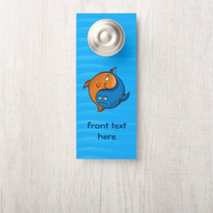 Colgador Para Puertas Personalizado Yin Yang Fish