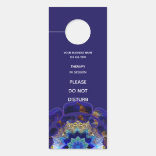 Colgador Para Puertas Peyote Cielo Mandala Metafísico Azul Marino