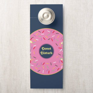 Colgador Para Puertas Pink Donut No Perturba Por Favor Golpear La Percha