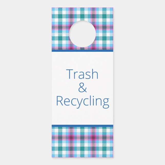 Colgador Para Puertas Placa de personalizable (Anverso)