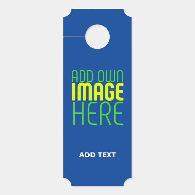COLGADOR PARA PUERTAS PLANTILLA DE TEXTO DE IMAGEN AZUL DE COBALT EDITAB (Anverso)