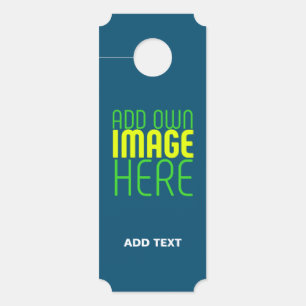COLGADOR PARA PUERTAS PLANTILLA DE TEXTO DE IMAGEN AZUL PRUDENCIAL MODER