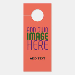 COLGADOR PARA PUERTAS PLANTILLA DE TEXTO DE IMAGEN ROJA MODERNA EDITABLE