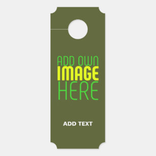 COLGADOR PARA PUERTAS PLANTILLA DE TEXTO DE IMAGEN VERDE DEL EJÉRCITO ED