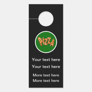 Colgador Para Puertas Plantilla promocional de restaurante Pizza
