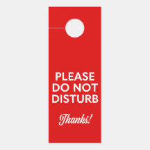 Por favor, no molestar