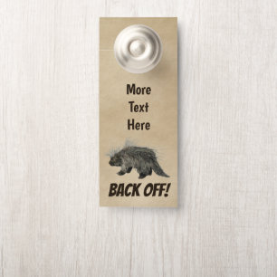 Colgador Para Puertas Porky Raro En Papel Antiguo