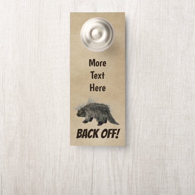 Colgador Para Puertas Porky Raro En Papel Antiguo (En pomo)